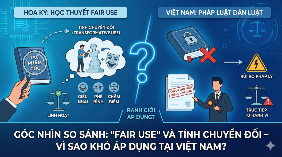 Góc nhìn so sánh: “Fair Use” và tính chuyển đổi – vì sao khó áp dụng tại Việt Nam?